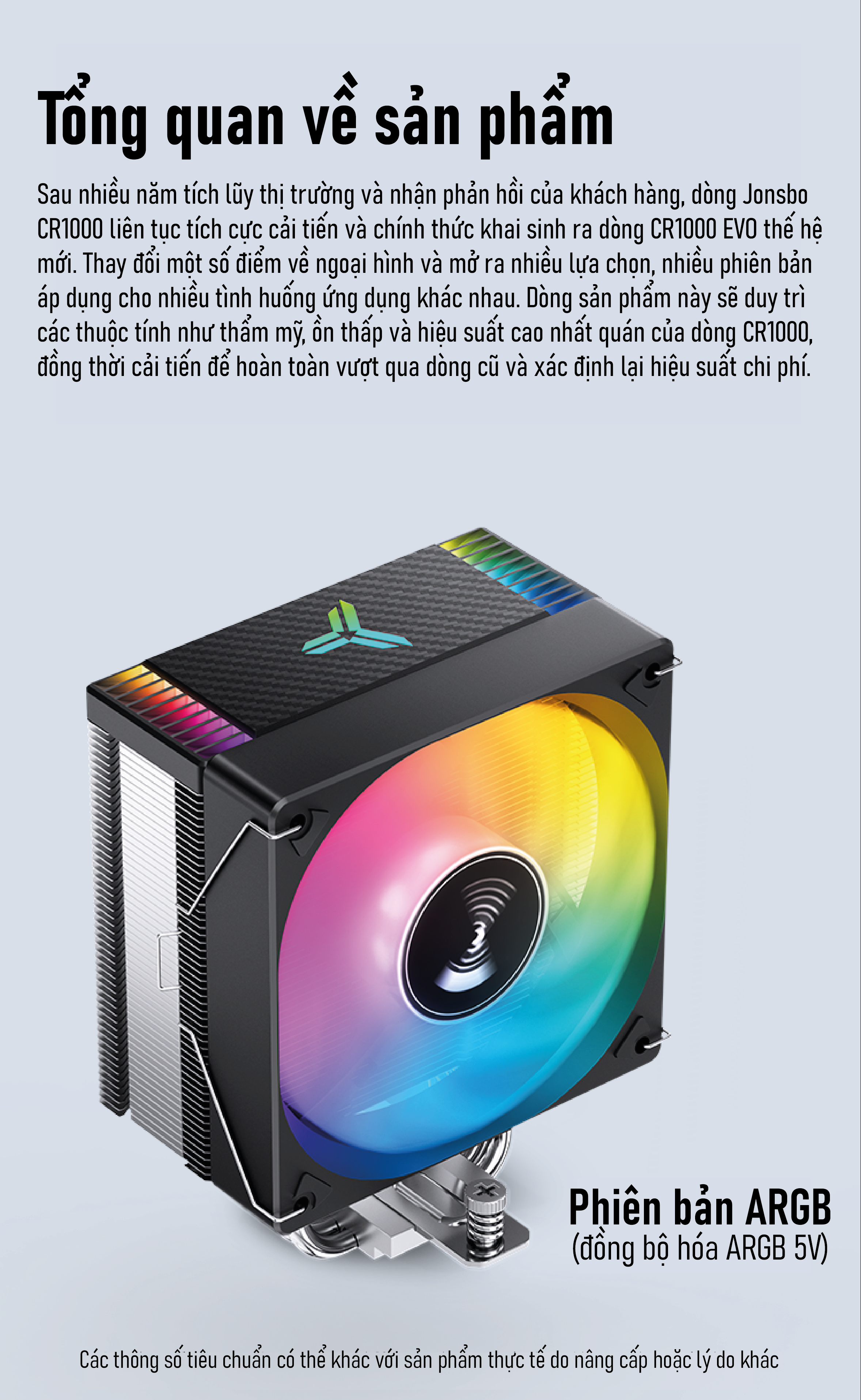 Tản Nhiệt Khí Jonsbo CR-1000 EVO ARGB Black