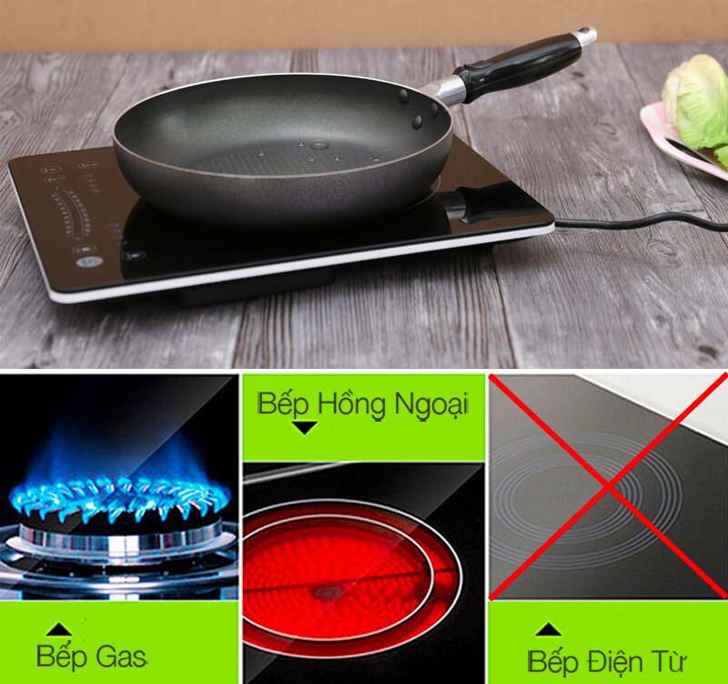 Chảo nhôm chống dính 26 cm Happycook NSF26CR Chảo nhôm chống dính 26 cm Happycook NSF26CR