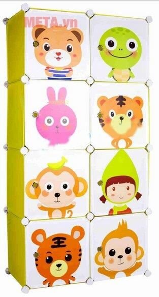 Tủ nhựa lắp ghép 8 ngăn Thanh Long TN02