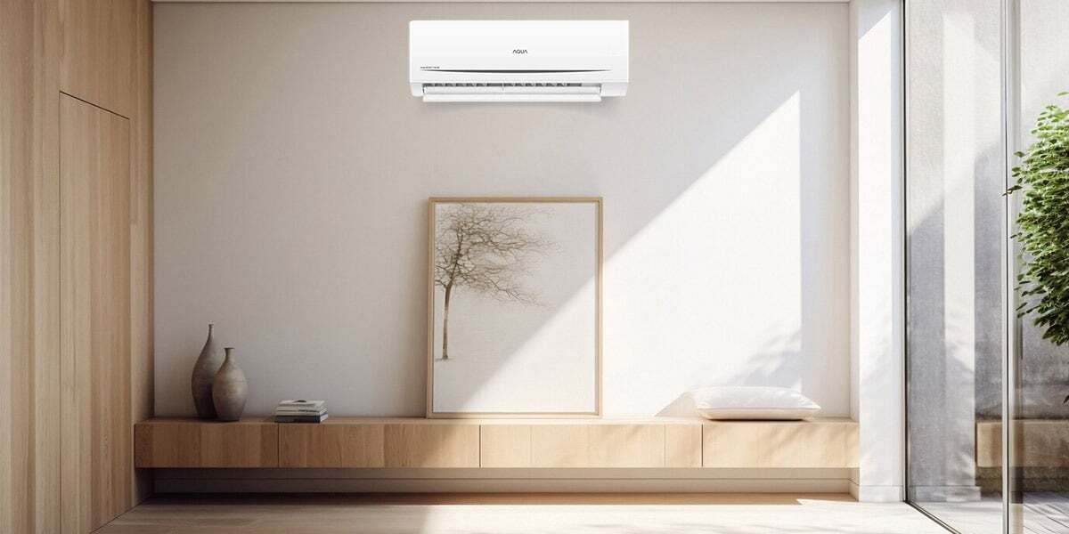 Thiết kế tinh tế, phù hợp mọi không gian Máy lạnh Aqua Inverter 1HP AQA-RV10ME