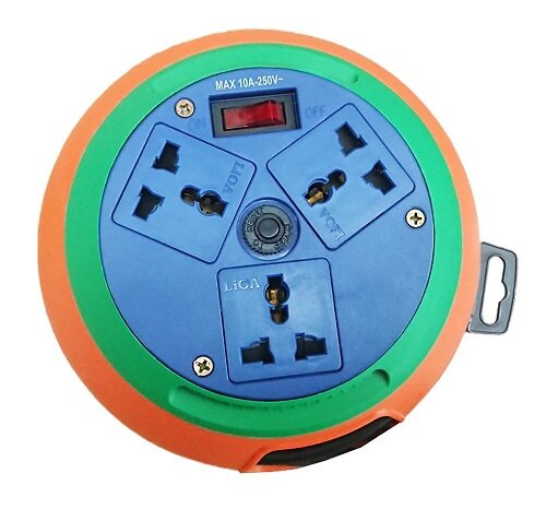 Ổ cắm Lioa kiểu đĩa bay DB10-2-10A 10m Ổ cắm Lioa kiểu đĩa bay DB10-2-10A 10m