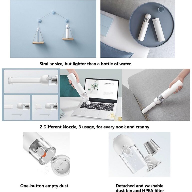 Máy hút bụi không dây cầm tay mini Xiaomi BHR4562GL