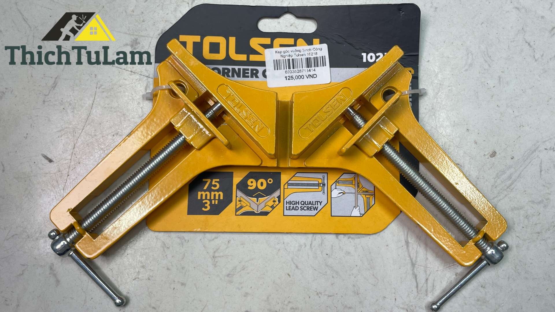 Kẹp góc vuông 3” Công Nghiệp Tolsen 10218