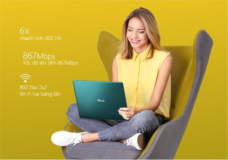 Laptop ASUS S430FA-EB069T VANG W10 /i3-8145U /4G /1T /14.0FHD