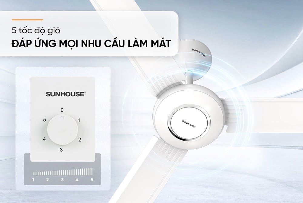 SHD7657 có 5 tốc độ SHD7657