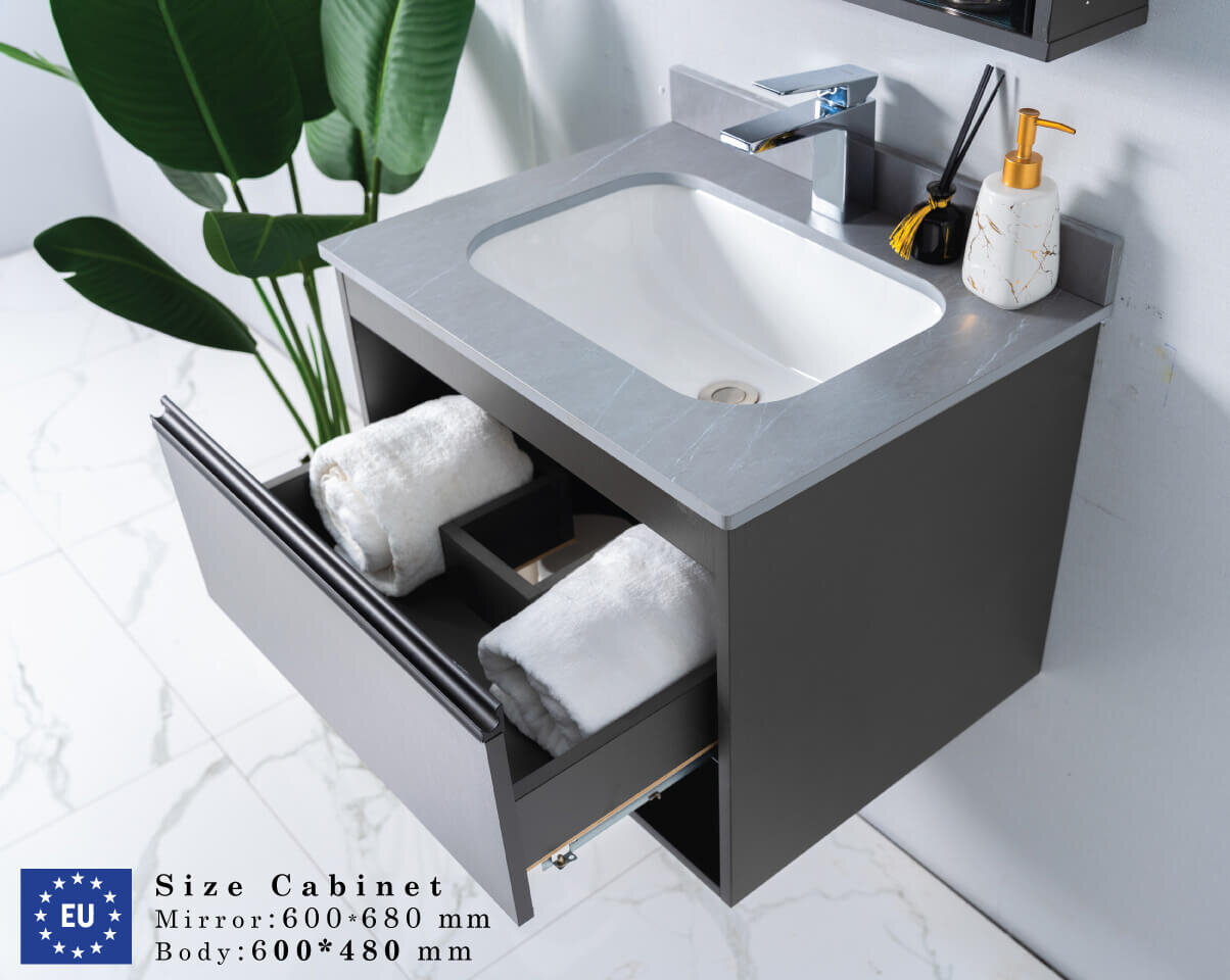 Bộ tủ chậu và tủ gương MOWOEN MW6618-60