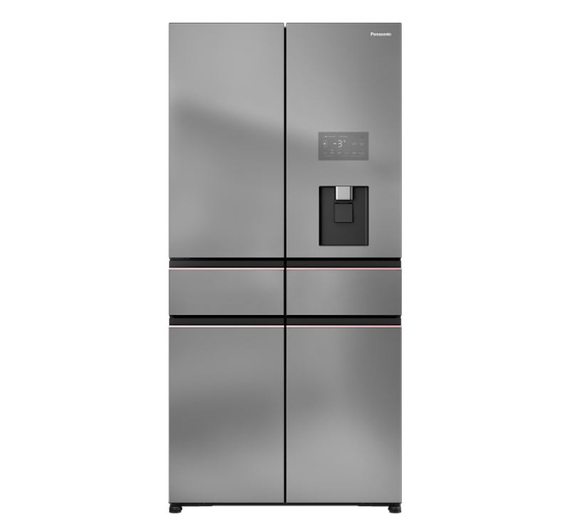 Tủ lạnh Panasonic Inverter 650 lít NR-WY720ZHHV nổi bật với thiết kế 6 cánh cửa độc đáo
