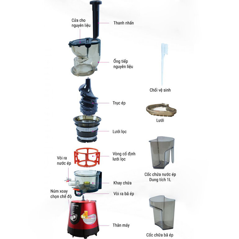Máy ép chậm Mutosi MJ-86