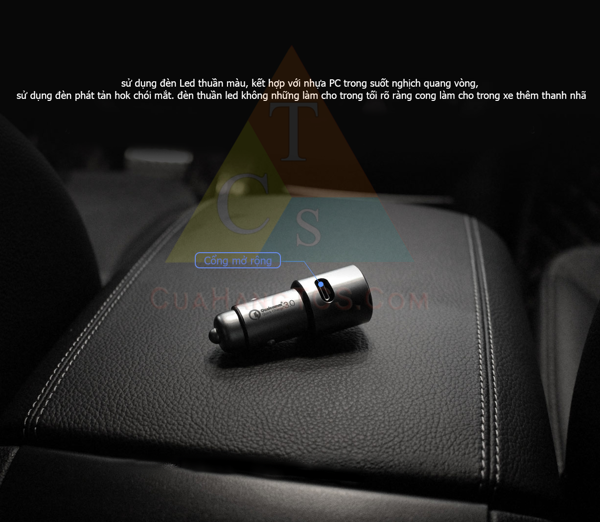 Sạc nhanh ô tô Xiaomi Quick charge 3.0