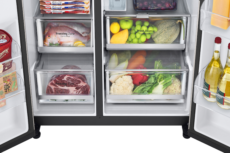 Tiện ích hiện đại cùng Tủ lạnh LG Inverter 635 Lít Side By Side InstaView Door-in-Door GR-X257BG (Ảnh: LG).