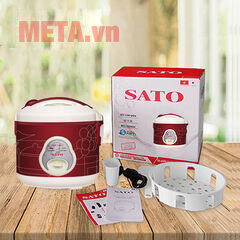 Nồi cơm điện Sato S12-26A 1,2 lít Nồi cơm điện Sato S12-26A 1,2 lít