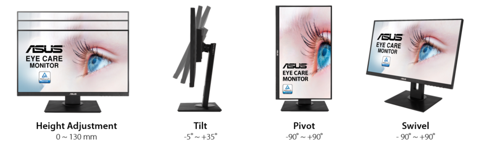 Màn hình Asus VA24DQLB chú trọng ng dùng