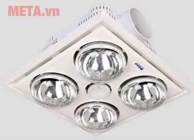 Đèn sưởi nhà tắm - Đèn sưởi hồng ngoại Hans 4 bóng (loại ốp âm) Đèn sưởi nhà tắm - Đèn sưởi hồng ngoại Hans 4 bóng (loại ốp âm)