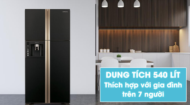 Tủ lạnh Hitachi 540 lít R-W660FPGV3X GBK