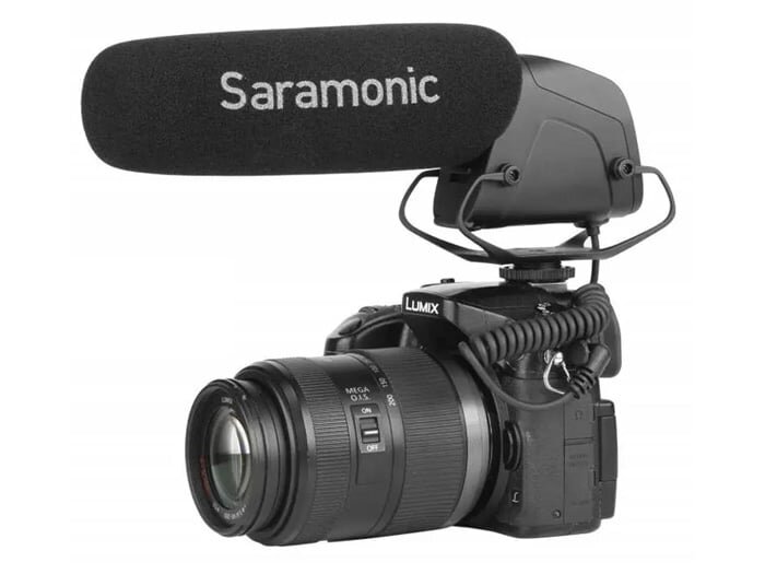 Micro thu âm shotgun Saramonic SR-VM4 dùng cho máy ảnh, máy quay Micro thu âm shotgun Saramonic SR-VM4