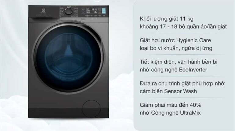 Máy giặt Electrolux 11Kg EWF1142R7SB