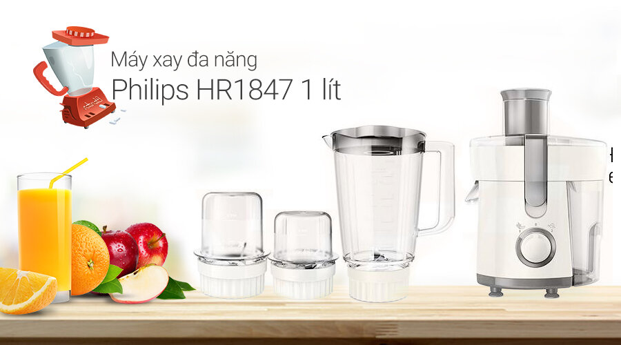 Máy xay đa năng Philips HR1847 Máy xay đa năng Philips HR1847