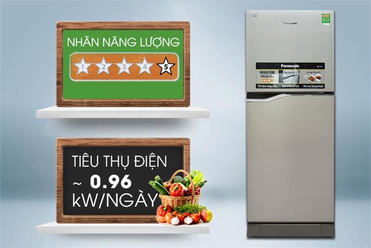 Tủ lạnh Inverter Panasonic NR-BA178VSV1 152 lít