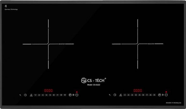 Bếp từ đôi CS-Tech CS-S222 còn sở hữu thiết kế đẹp mắt