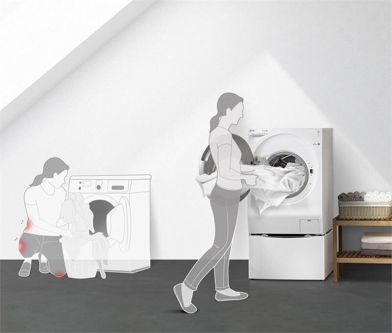 Máy giặt 9kg  LG TWC1409S2W Lồng ngang