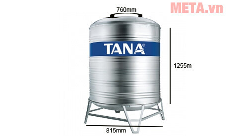 Bồn nước inox Tân Á đứng TA500 (Ф760) - 500L Bồn nước inox Tân Á đứng TA500 (Ф760) - 500L