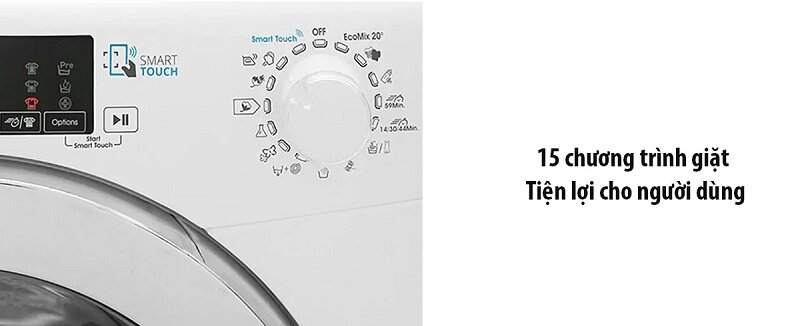 Máy giặt Candy Inverter 8 kg GVS 148THC3/1-04 chu trình giặt