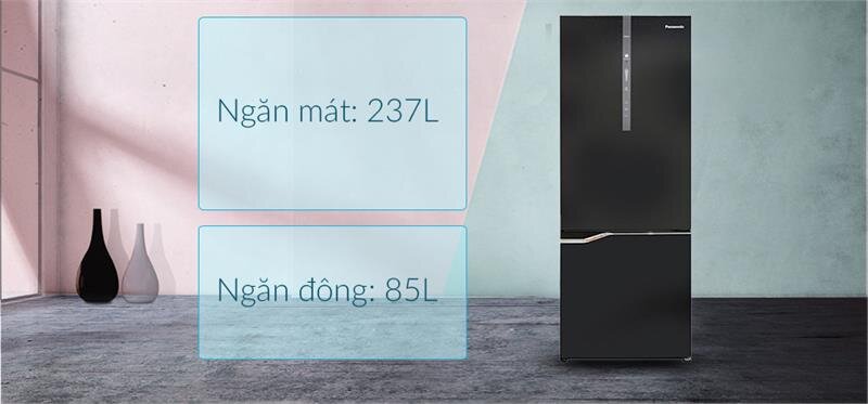 Tủ lạnh Panasonic NR-BV368GKV2 - 322Lít Inverter Cấp đông mềm