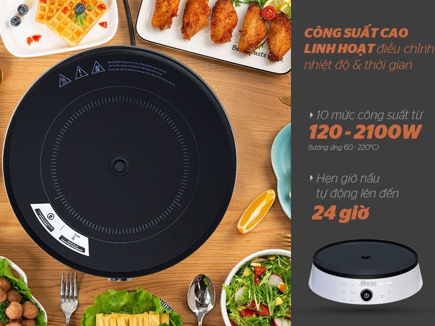 Bếp điện từ cảm ứng Sunhouse MAMA SHD6875 có công suất lớn