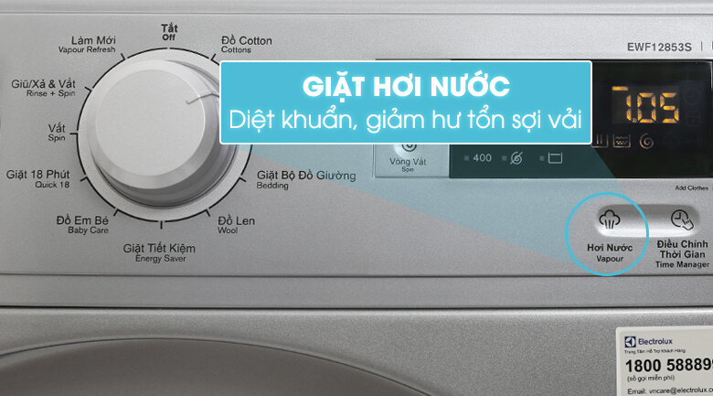 Máy giặt Electrolux Inverter 8 kg EWF12853S Máy giặt Electrolux Inverter 8 kg EWF12853S
