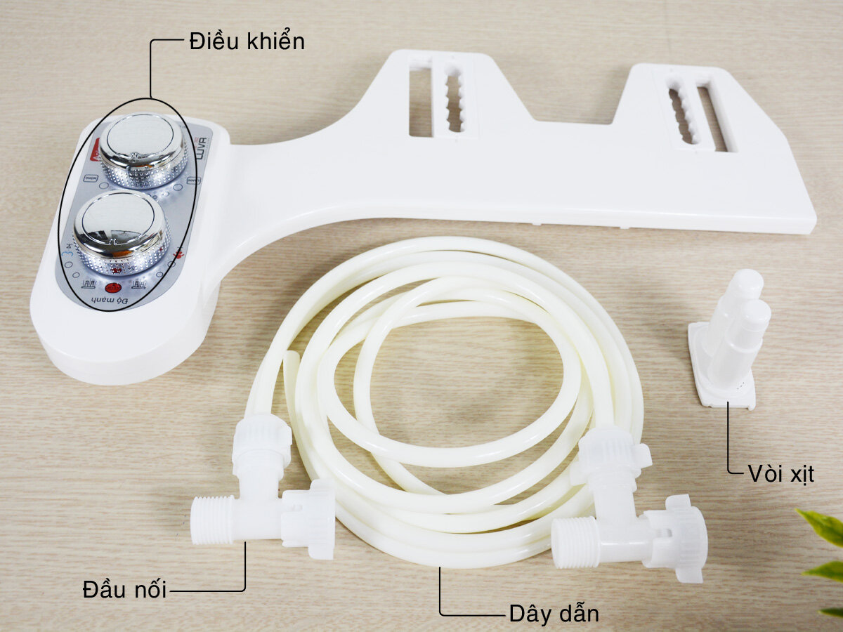 Vòi rửa vệ sinh thông minh LUVA Bidet LB202 (bản có nóng lạnh)