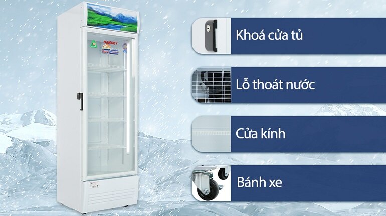 Tủ mát Sanaky VH-4089K có nhiều tiện ích hiện đại 
