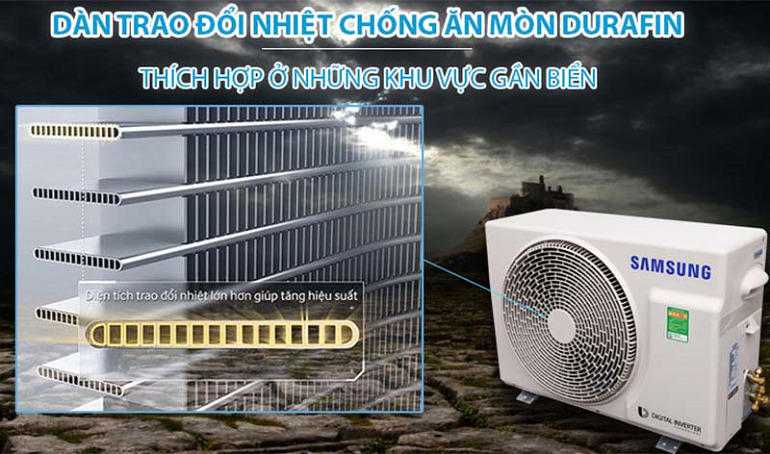 Điều hoà Samsung 2 chiều 12000btu inverter AR12ASHZAWKNSV gas R-410A 4 điều hoà Samsung 2 chiều 12000btu inverter AR12ASHZAWKNSV