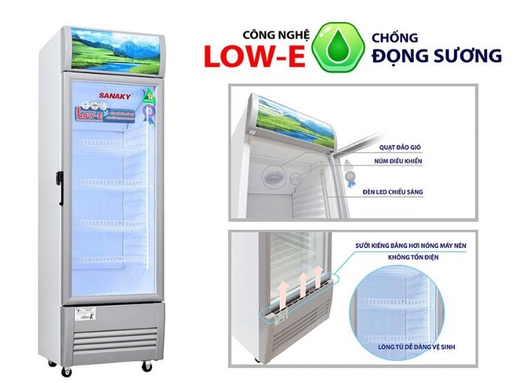 Thiết kế tủ mát Sanaky 1 cánh VH-259KL