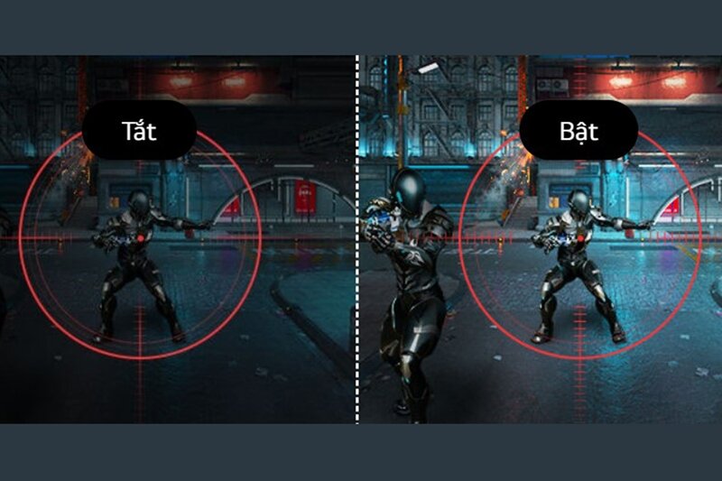 Màn hình LG 24MR400-B chế độ cân bằng tối