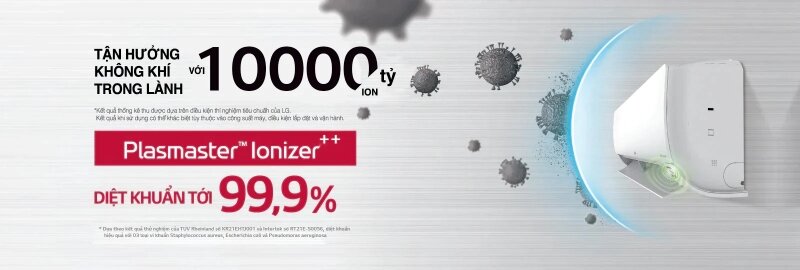 Điều hoà LG Inverter 12000 BTU 1 chiều V13APIB khử khuẩn