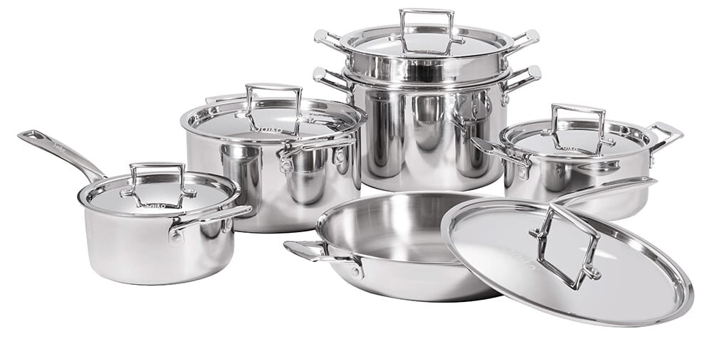 Bộ nồi chảo inox Saiko SILVER06 Saiko SILVER06