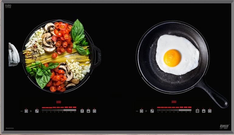 Bếp từ hồng ngoại âm 2 vùng nấu Lorca LCE-886D