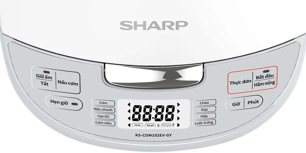 Nồi cơm điện KS-COM192EV-GY có bảng điều khiển điện tử