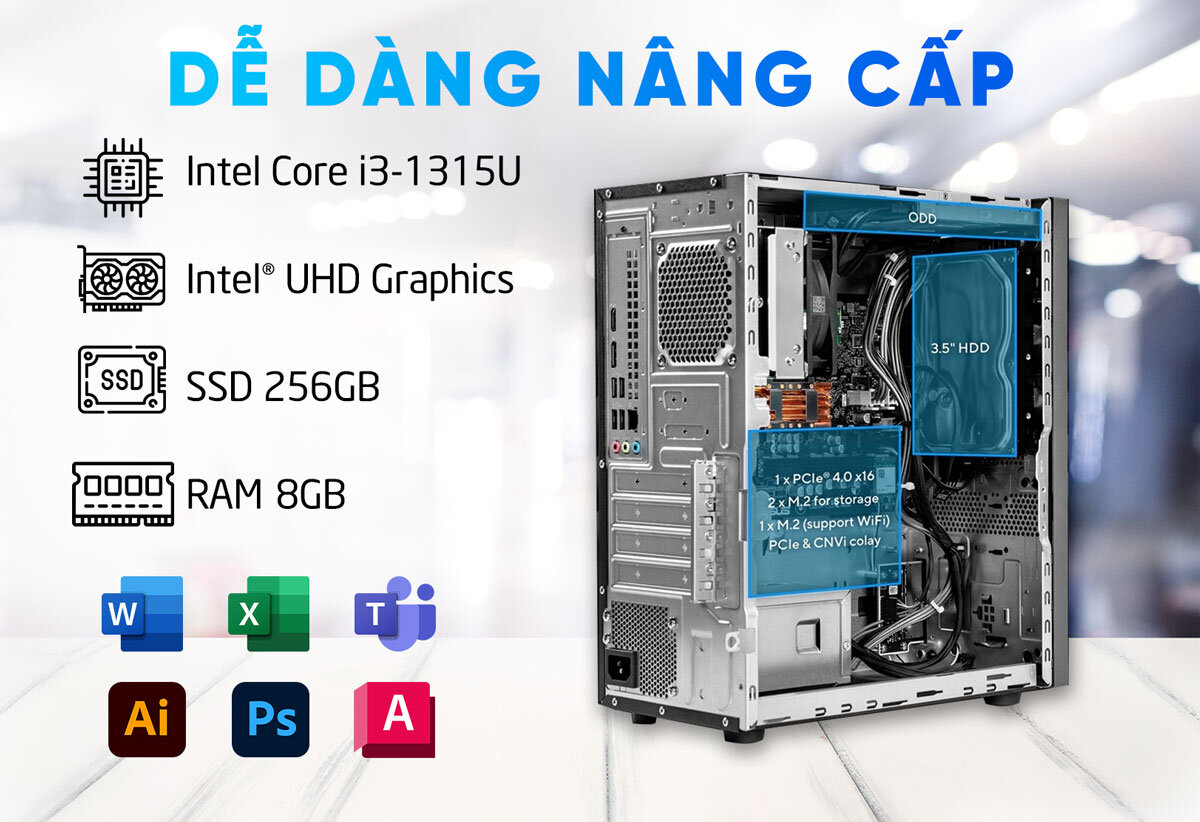 Máy tính để bàn Asus P500MV-31315U0170