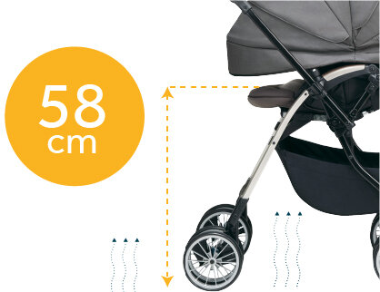 Ghế ngồi xe đẩy Combi Umbretta Premium cao 58cm