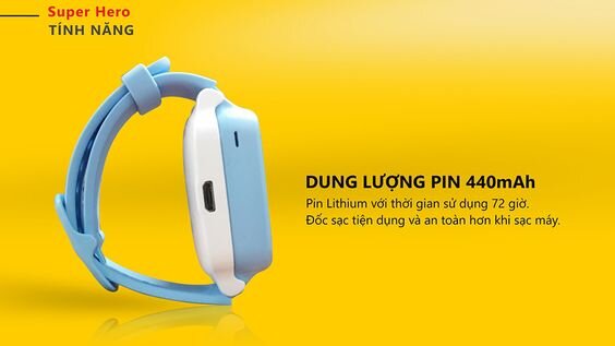 Masstel Super Hero | Thời lượng pin 3 ngày