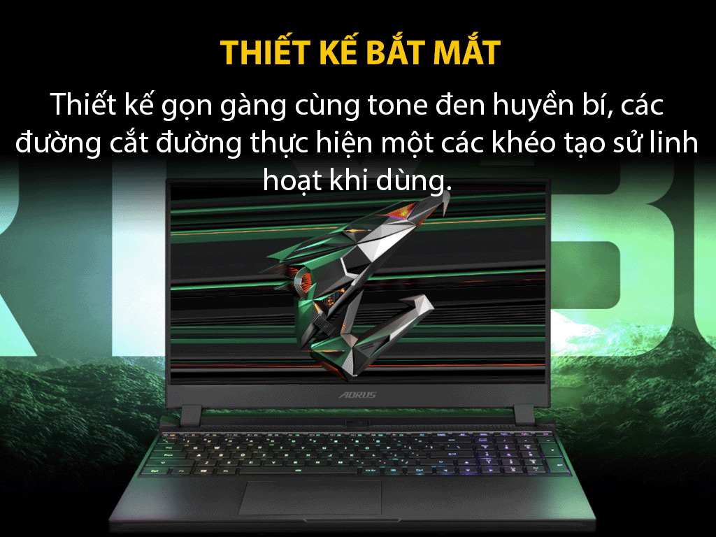 Laptop Gigabyte Gaming AORUS 17 (BKF-73VN254SH) (i7 13700H /16GB Ram/1TB SSD/RTX4050 6G/17.3 inch FHD 144Hz/Win 11/Đen)