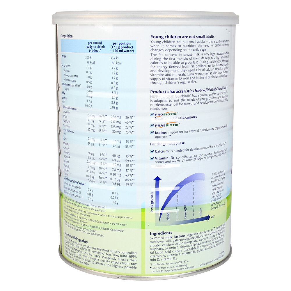  Sữa Hipp số 4 Junior Combiotic 800g