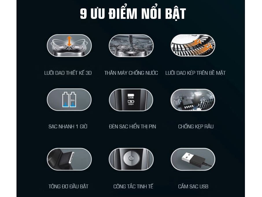 9 ưu điểm của máy cạo râu FS-879VN