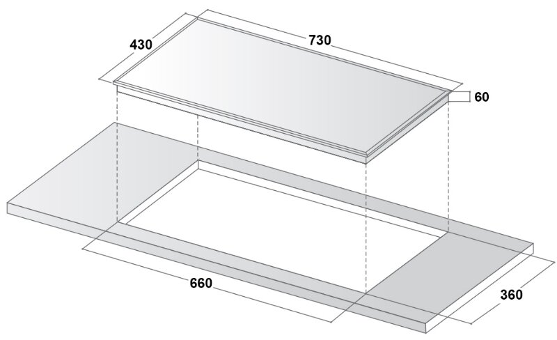 Bếp gas âm Canzy CZ-662 