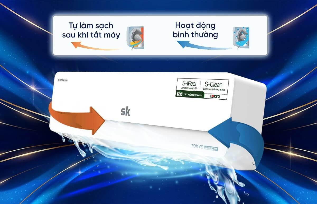 Điều hòa 1 chiều tự làm sạch sau khi tắt máy Điều hòa 1 chiều