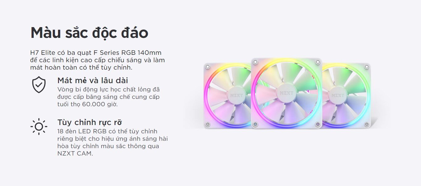 Vỏ máy tính NZXT H7 Base Black  (Mid Tower/Màu Đen)