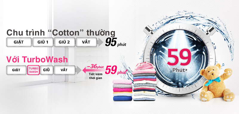 Máy giặt LG 9 kg F1409NPRW Máy giặt LG 9 kg F1409NPRW