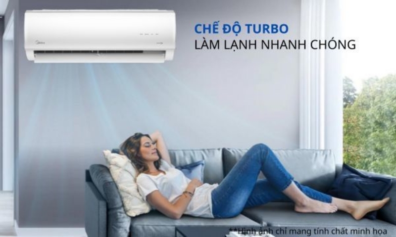 Điều hòa MDV Inverter 9000 BTU 1 chiều MSAF6-10CDN8 gas R-32 4 Điều Hòa MDV Inverter 9000 BTU 1 Chiều MSAF6-10CDN8 làm mát nhanh