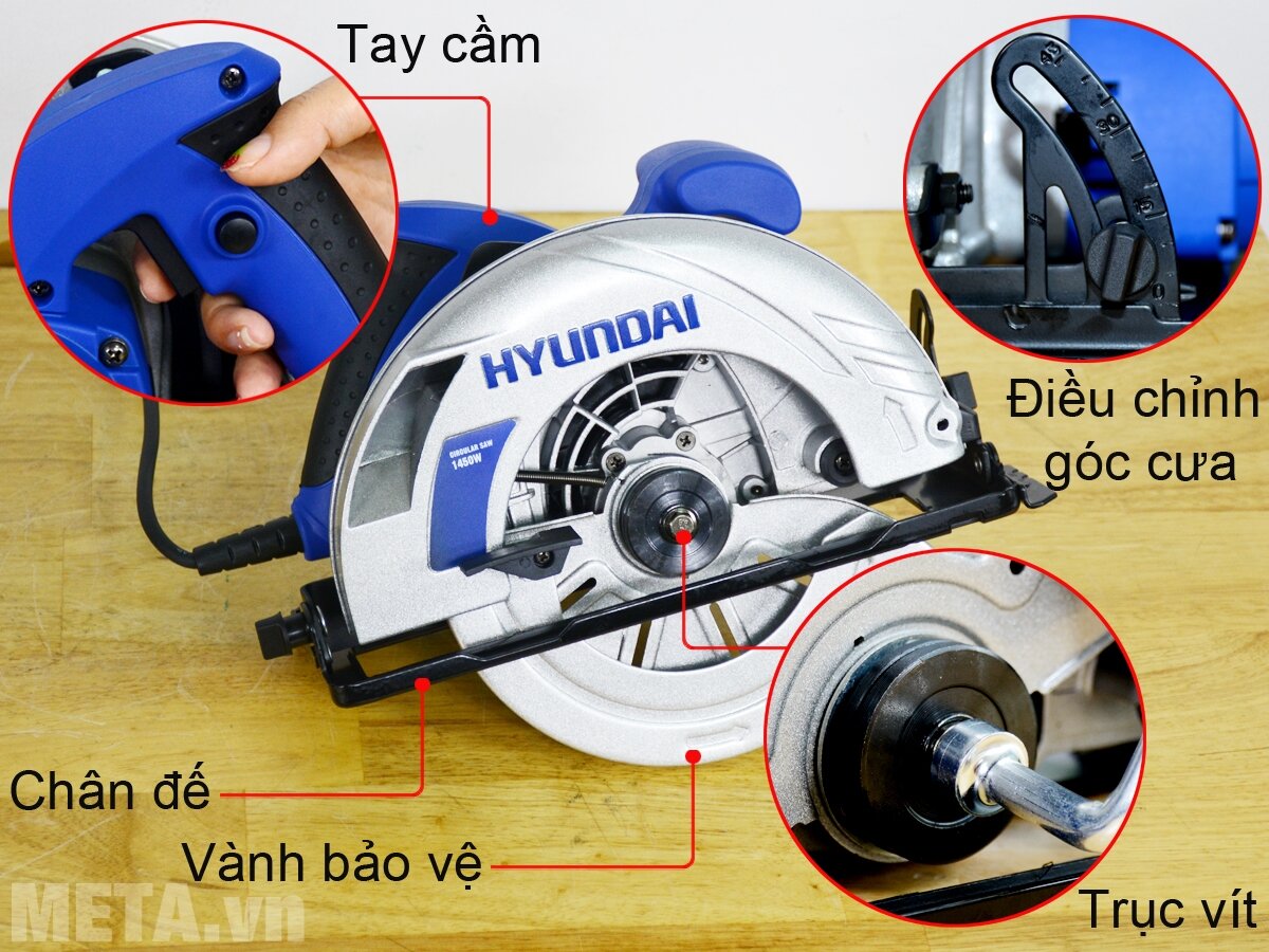 Máy cưa đĩa Hyundai HCD186 185mm